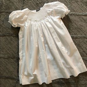 Petit Ami Smocked White Dress